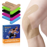 KTQUICK front packaging showing 12 pre-cut knee support strips for convenience