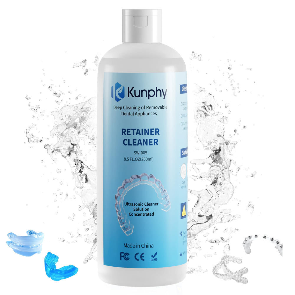 kunphy front packaging showing 8.5oz bottle and clean appliance benefit