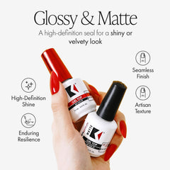 KUPA Gelfinity fine brush close-up for even, streak-free application benefit