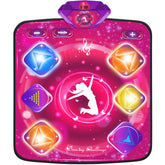 Kusntin dance mat front view showing colorful pads and lights for active play