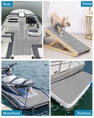 KXKZREN installed on a jon boat deck illustrating upgraded look and safer footing