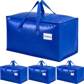 KYODOLED front view of packed blue moving bag showing roomy capacity and protection
