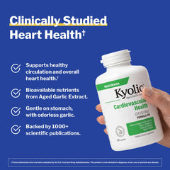 kyolic open bottle with capsules visible, easy daily dosing convenience