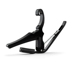 Kyser capo padded bar close-up protecting fretboard and improving tone
