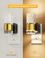 L LOHAS LED gold ring detail accent adding decorative elegance to night lighting