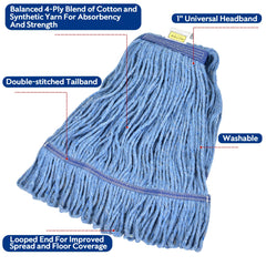 L Luke Supply universal headband detail showing compatibility with clamp and side-load handles