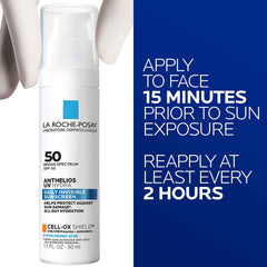 La Roche-Posay sunscreen applied on hand demonstrating quick absorption