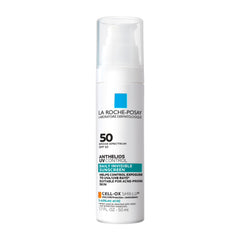 La Roche-Posay Anthelios front packaging showing SPF 50 and benefits