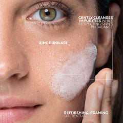 La Roche-Posay clear gel texture close-up for gentle cleansing