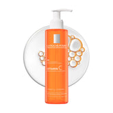 La Roche-Posay front packaging showing clear bottle and label, conveys trust