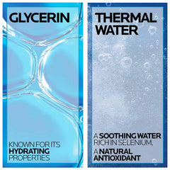 La Roche-Posay close-up of clear micellar texture highlighting non-greasy feel