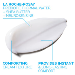 La Roche-Posay cream texture blob showing lightweight absorbent finish