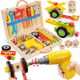 LACCHOUFEE front view of tool set showing box and tools for quick identification and appeal