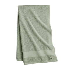 Lacoste front view of Aloe towel showing clean design and premium look