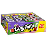 Laffy Taffy front packaging showing 24-count box, convenient bulk supply