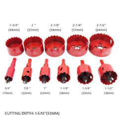 Laiwei saws arrayed by size to help pick the right diameter quickly