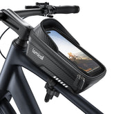 lamicall front view showing bag on top tube and easy access benefit