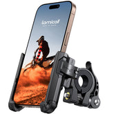 Lamicall front view of phone mount showing secure grip and clear display