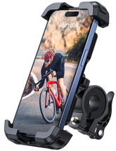 Lamicall front view handlebar cradle showing sturdy attachment and secure hold