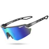 Lamicall front view of sunglasses showing wraparound fit and polarized lens benefit