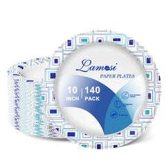 Lamosi front packaging showing 140-count plates and value pack benefit