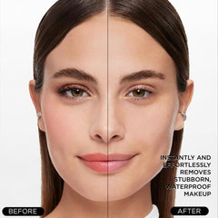 Lancôme texture drop on skin demonstrating gentle oil-and-water action