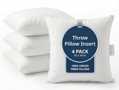 LANE LINEN front packaging showing set of four 16x16 inserts and neat presentation benefit