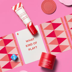 LANEIGE close-up texture of glowy balm illustrating smooth shine and moisturizing effect