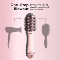L'ANGE HAIR close-up of 60mm titanium oval barrel demonstrating even heat distribution