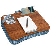 LapGear lap desk front view showing arrow stripes design and flat work surface benefit