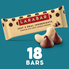 LÄRABAR bar texture close-up showing chewy interior and chocolate chips for satisfaction
