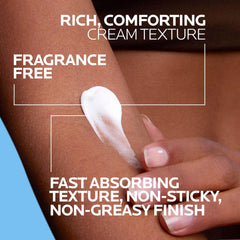 La Roche-Posay small amount on hand demonstrating spreadability and fast absorption