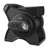Lasko front view of 12-inch fan showing powerful airflow benefit