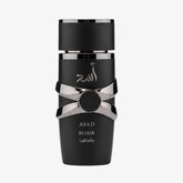 Lattafa Asad Elixir front bottle view showing elegant design and gift-ready appeal