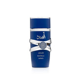 Lattafa Asad Zanzibar front bottle showing elegant design and brand identity