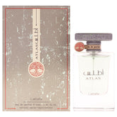 Lattafa Atlas front bottle view showing elegant unisex design and portability