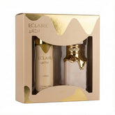 Lattafa Eclaire front packaging showing elegant gift-ready presentation and appeal