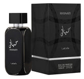 Lattafa Hayaati front bottle showing label and 3.4 oz size for clear product identification
