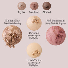 LAURA GELLER blush texture swipe demonstrating blendable color payoff for cheeks