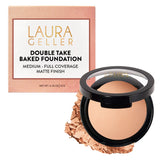 LAURA GELLER compact front view showing sleek packaging and portable design benefit