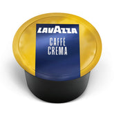 Lavazza Blue front packaging showing 100-count value pack and brand benefits