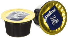 Close-up of Lavazza Blue capsule texture and seal highlighting freshness