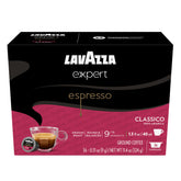 Lavazza front packaging showing Classico 36 capsules and clear labeling for convenience