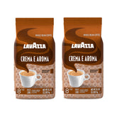 Lavazza Crema e Aroma front bag showing brand and roast for consistent flavor