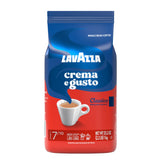 Lavazza Crema e Gusto front packaging showing bag and branding, signals dependable freshness