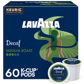 Lavazza front box showing 60-count convenience and Italian heritage