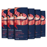 Lavazza packaging front view showing branding and convenience
