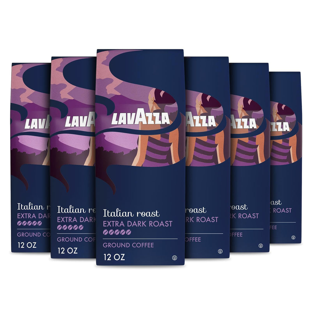 Lavazza front packaging 12oz bag showing brand and roast, promising bold flavor