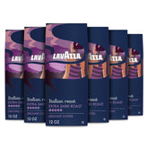Lavazza front packaging 12oz bag showing brand and roast, promising bold flavor