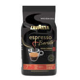Lavazza front packaging showing Gran Crema bag and branding, highlighting freshness